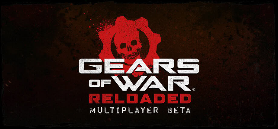 Gears of War Reloaded multiplayer beta logo.